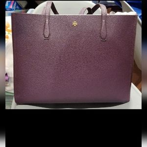 Authentic Tory Burch Reversible Tote with detachable pouch